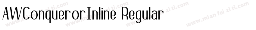 AWConquerorInline Regular字体转换